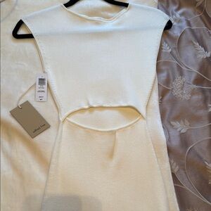 Wilfred Free Cut-Out Knit Mini Dress